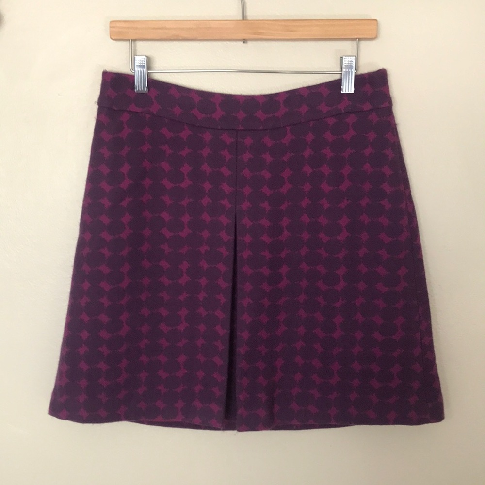 Elegant Purple Patterned Skirt